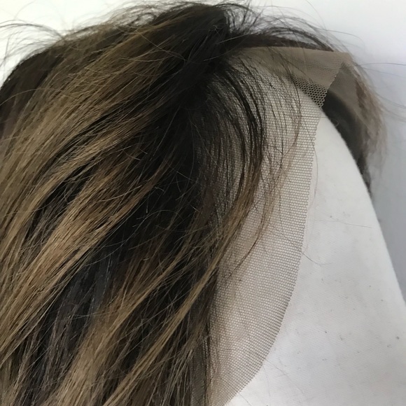 Full lace 18 inch ash brown : human hair wig ? main image 9